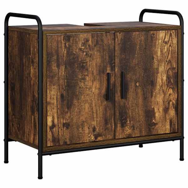 Vannitoa kapikomplekt 4 tk Suitsutatud tamm 40 × 36 × 181 cm