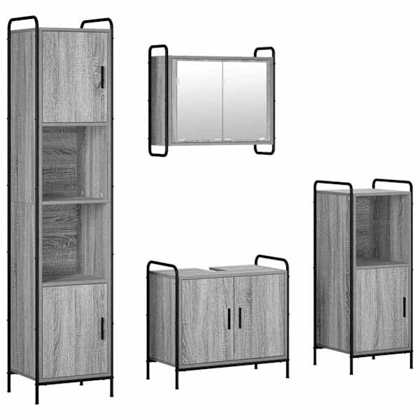 Vannitoa kapikomplekt 4 tk Hall Sonoma 40 × 36 × 181 cm
