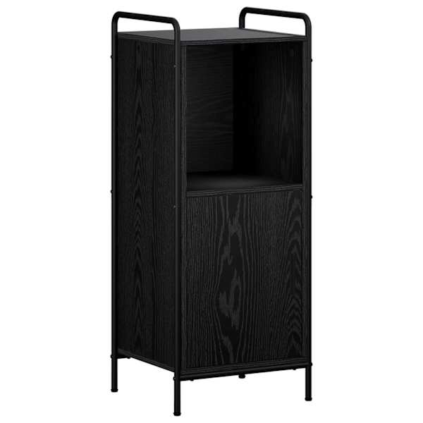 Vannitoa kapikomplekt 4 tk Must tamm 40 × 36 × 181 cm Tehispuit