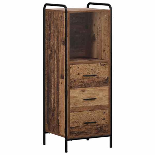 Vannitoa kapikomplekt 4 tk Vana puit 40 × 36 × 181 cm Tehispuit
