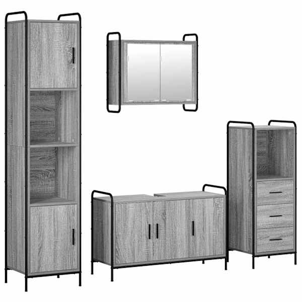 Vannitoa kapikomplekt 4 tk Hall Sonoma 40 × 36 × 181 cm