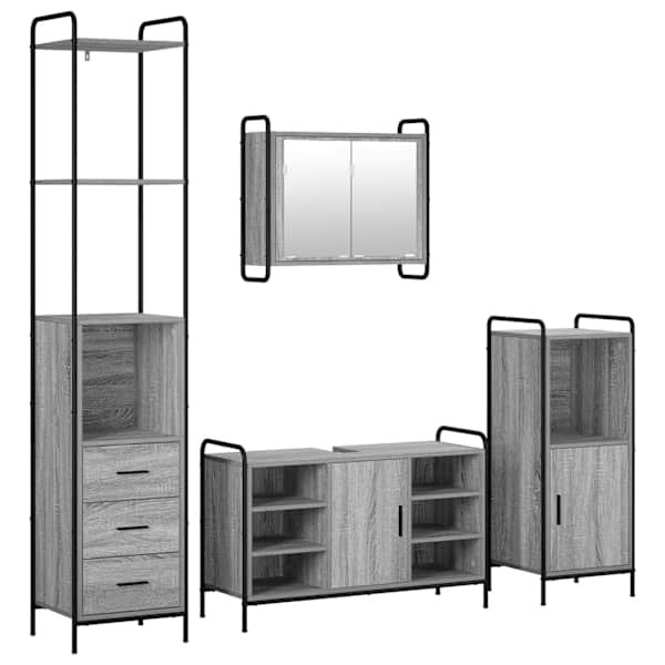 Vannitoa kapikomplekt 4 tk Hall Sonoma 40 × 36 × 200,5 cm