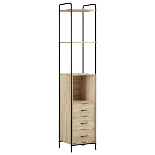 Vannitoa kapikomplekt 4 tk Sonoma tamm 40 × 36 × 200,5 cm