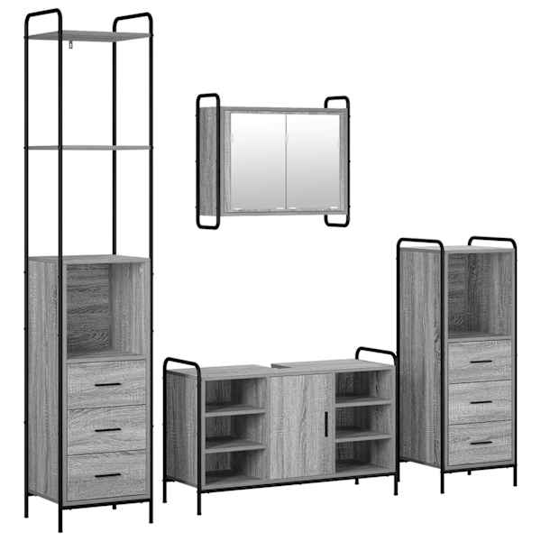 Vannitoa kapikomplekt 4 tk Hall Sonoma 40 × 36 × 200,5 cm