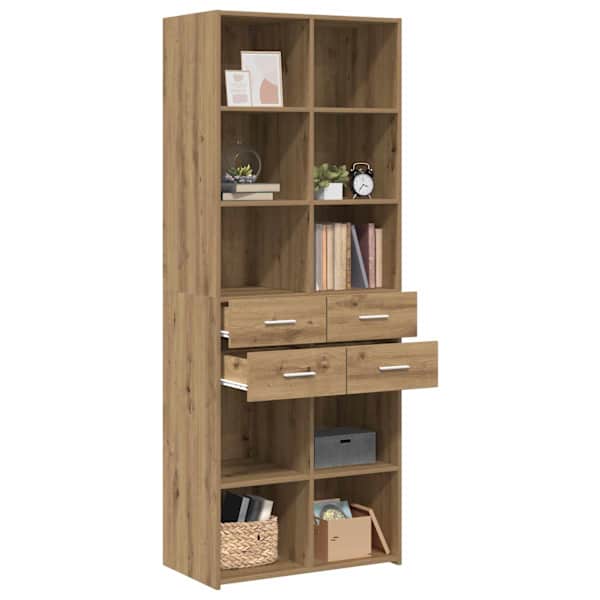 Raamatukapp Artisan tamm 30 × 42.4 × 185.2 cm Tehispuit