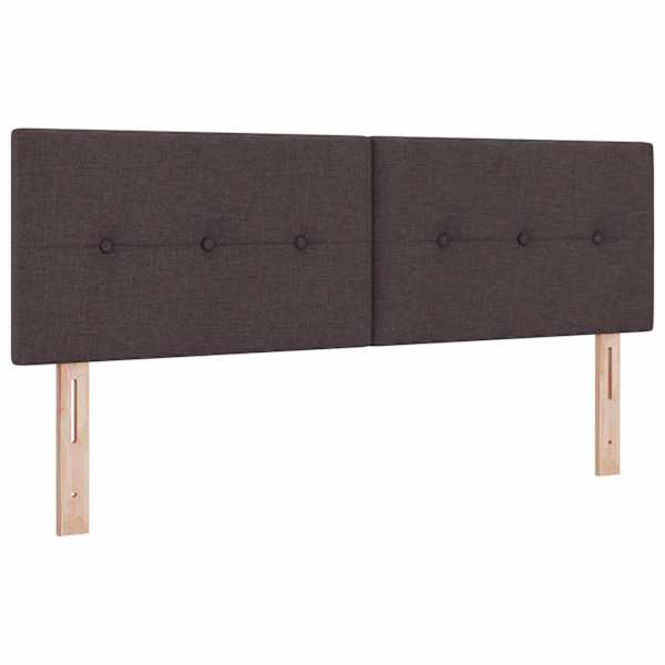 Kontinentaalvoodi koos madratsiga, tumepruun, 140 × 200 cm, kangas — mudel 3450498