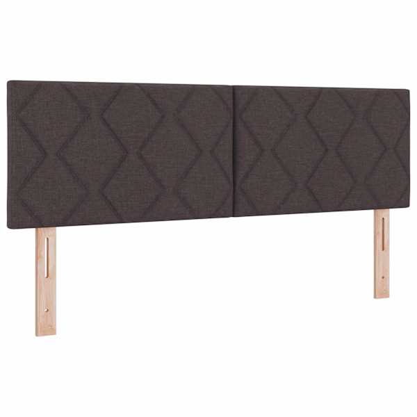 Kontinentaalvoodi koos madratsiga, tumepruun, 160 × 200 cm, kangas — mudel 3450526