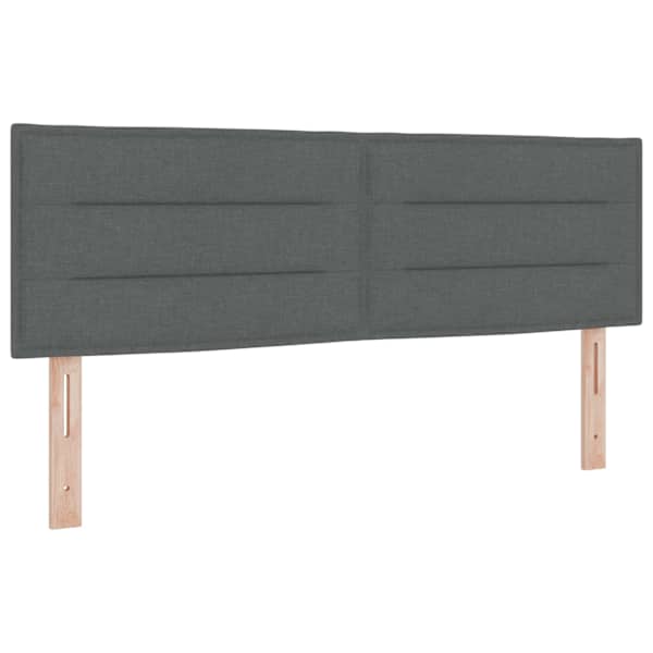 Kontinentaalvoodi koos madratsiga, tumehall, 140 × 190 cm, kangas — mudel 3450945
