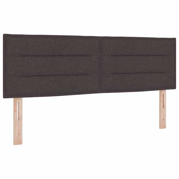 Kontinentaalvoodi koos madratsiga, tumepruun, 140 × 200 cm, kangas — mudel 3451223