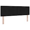 LED-valgustusega kontinentaalvoodi koos madratsiga, must, 140 × 200 cm — mudel 3451961