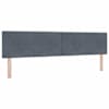 LED-valgustusega voodiraam peatsiga koos madratsiga, tumehall, 200 × 200 cm — mudel 3457339