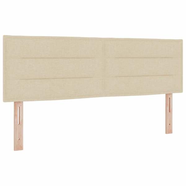 Panipaigaga voodiraam peatsiga koos madratsiga, kreemjasvalge, 160 × 200 cm, samet — mudel 3458572