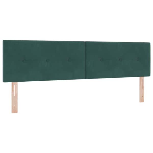 Voodiraam peatsiga koos 2 madratsiga, 2 voodiraami, tumeroheline, 180 × 200 cm