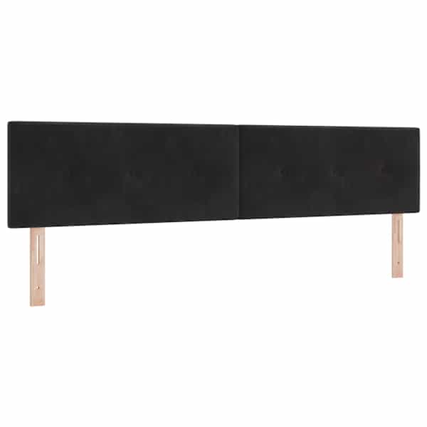Voodiraam peatsiga koos 2 madratsiga, 2 voodiraami, must, 200 × 200 cm — mudel 3458951