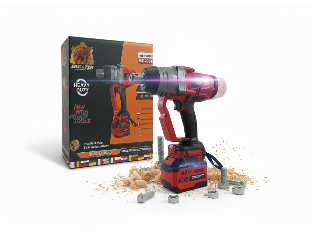 BULLTECH BT-25615 akulöökmutrikeeraja – 1″ ajam | 2 akut ja kohver