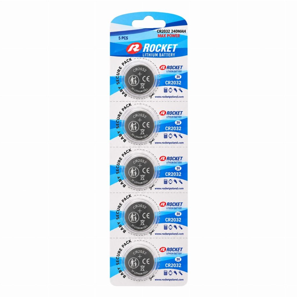 5 tk CR2032 liitium-nööpelementi 3 V 240 mAh CR2032-16081