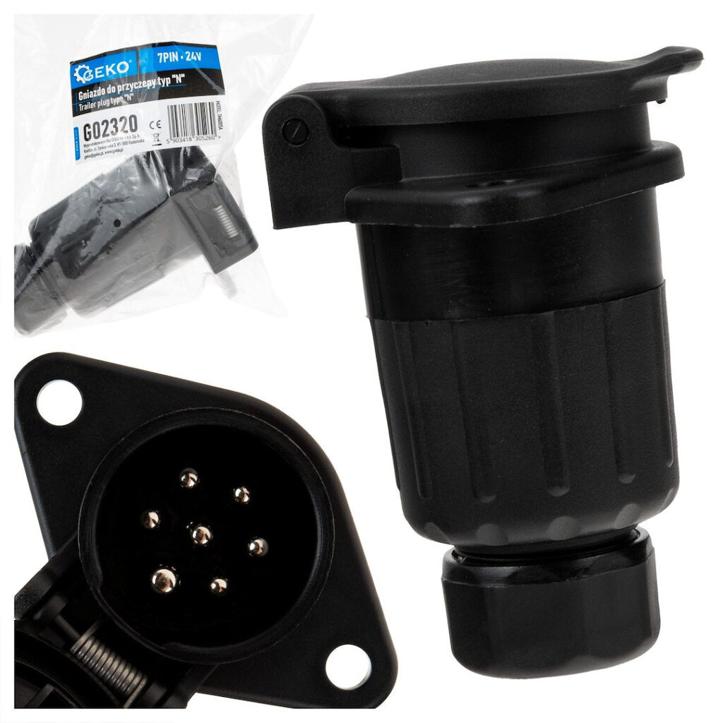 Haagise pistikupesa 7PIN 24V tüüp "N"