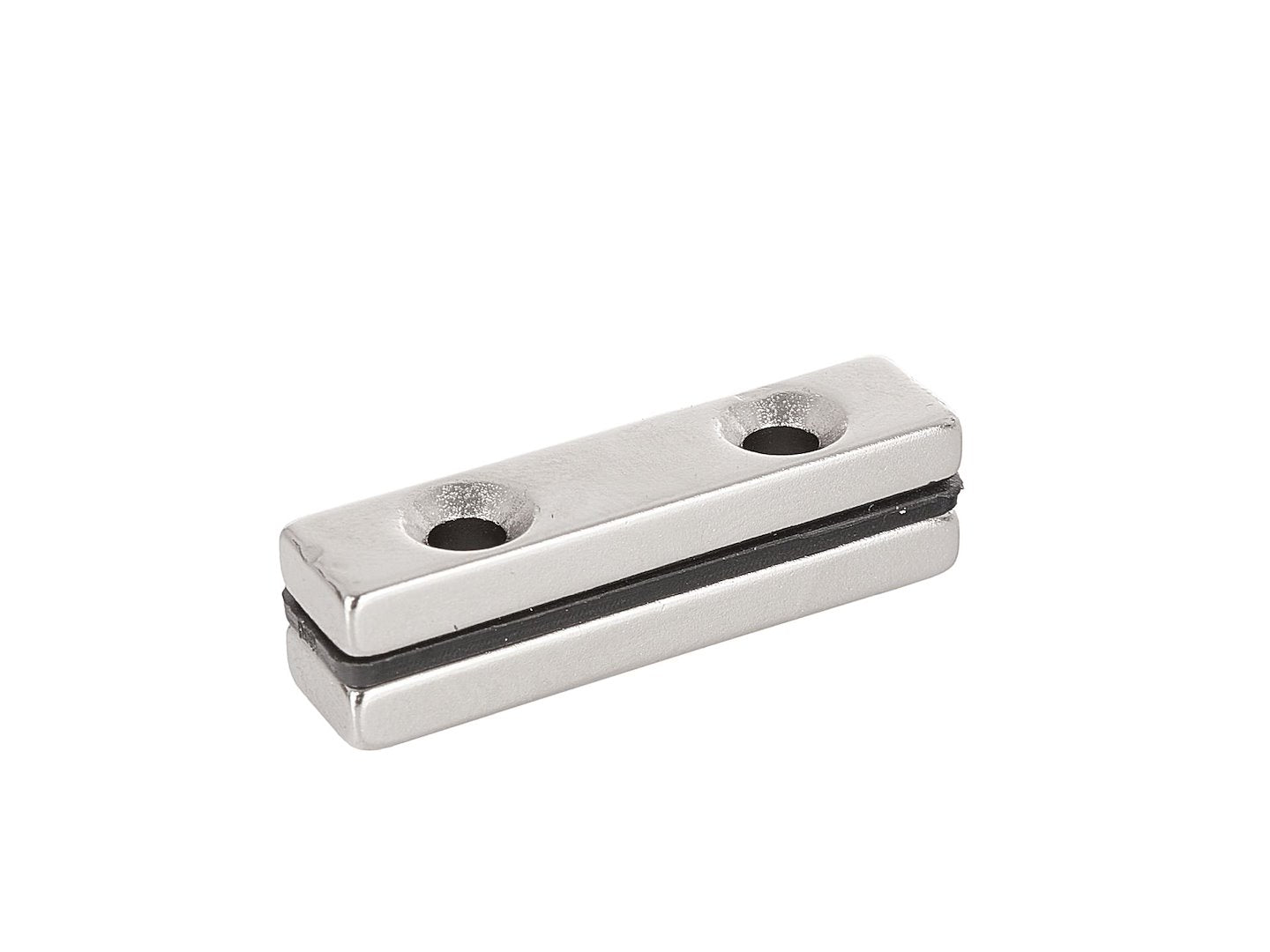 40 x 10 x 5 mm ristkülikukujulised neodüümmagnetid kruviaukudega – 2 tk pakk