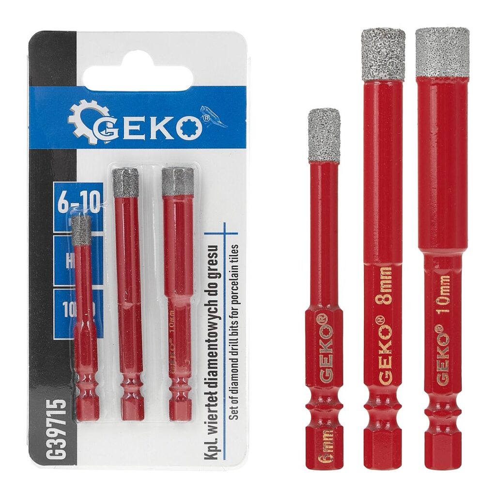 3 tk teemantplaatpuuride komplekt plaatidele 6-10 mm HEX
