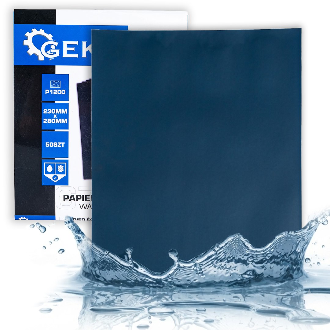 Veekindel liivapaber – leht 230 × 280 mm P1200 – 50 tk pakk