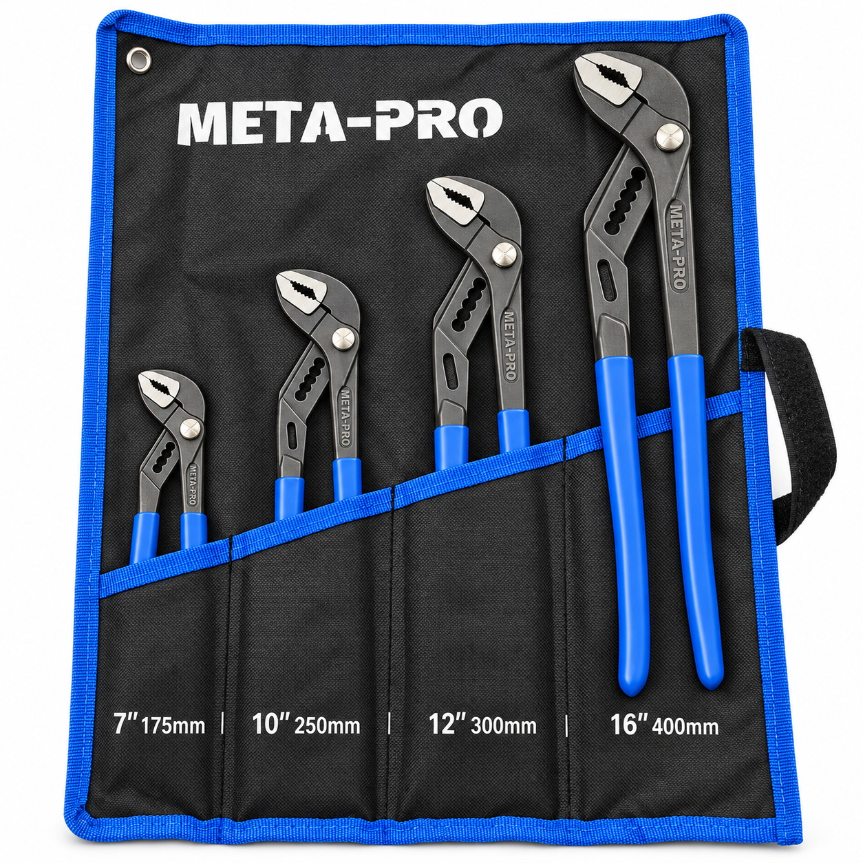 META-PRO 4-osaline reguleeritavate veepumbatangide komplekt 175–400 mm rullkotiga GY8030