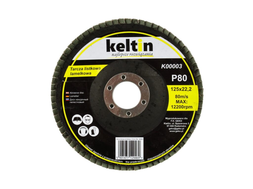 Keltin koonilised lamellkettad 125 mm P80, 10 tk K00003
