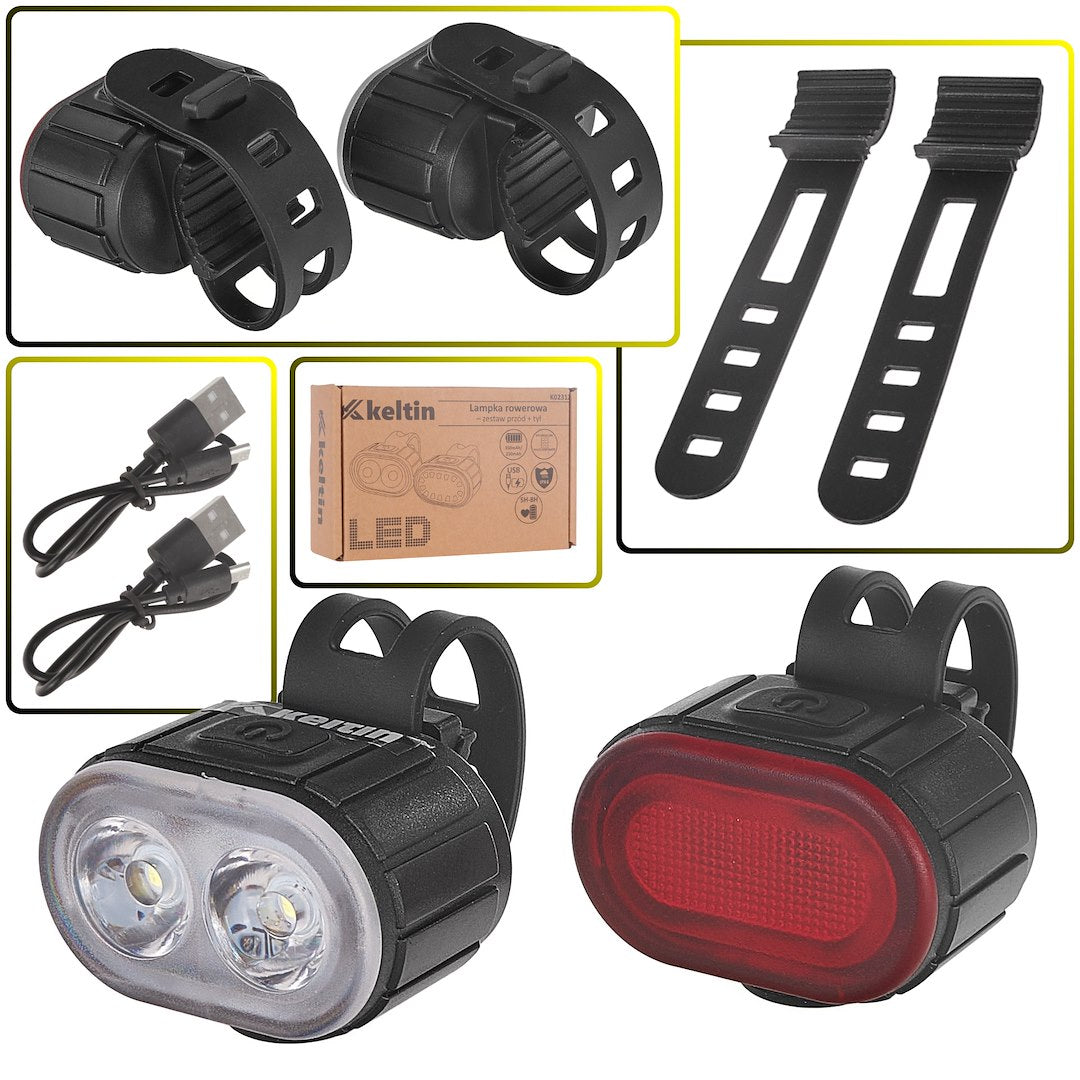 Veekindel jalgrattatulede komplekt USB IPX4