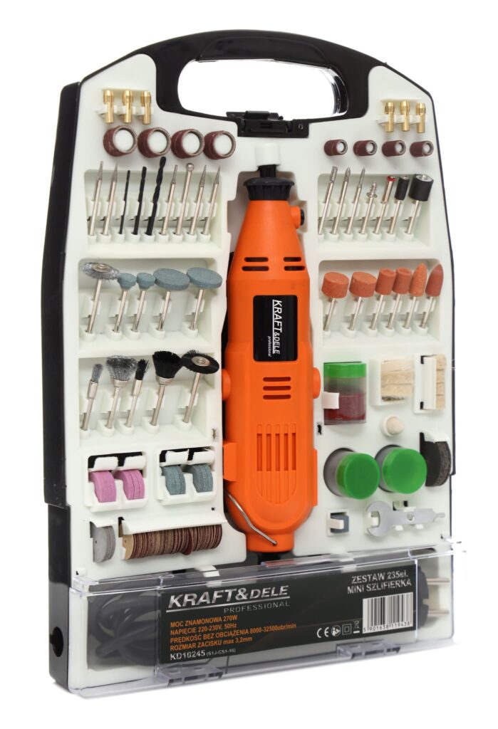KRAFT&DELE mini-puurlihvija 270 W 235 tarvikuga KD10245