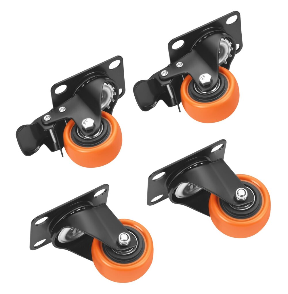 50 mm pöördrataste komplekt, 4 tk, 250 kg KD3622