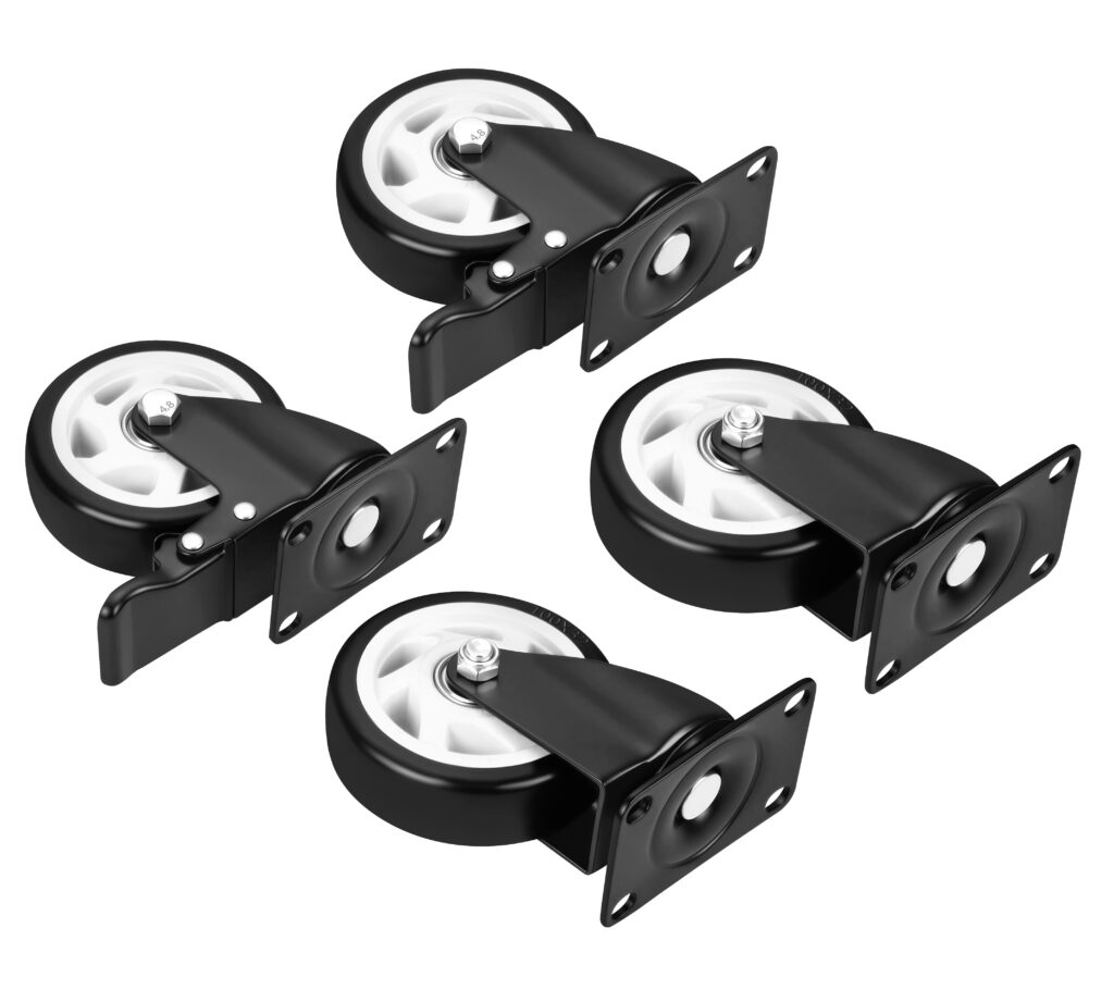 100 mm pöördrataste komplekt 4 tk 500 kg KD3624
