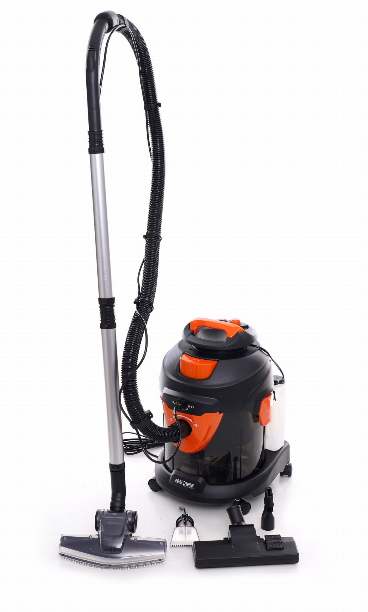 Kraft&Dele tööstuslik märg- ja kuivtolmuimeja vaibapesufunktsiooniga 1600 W KD482