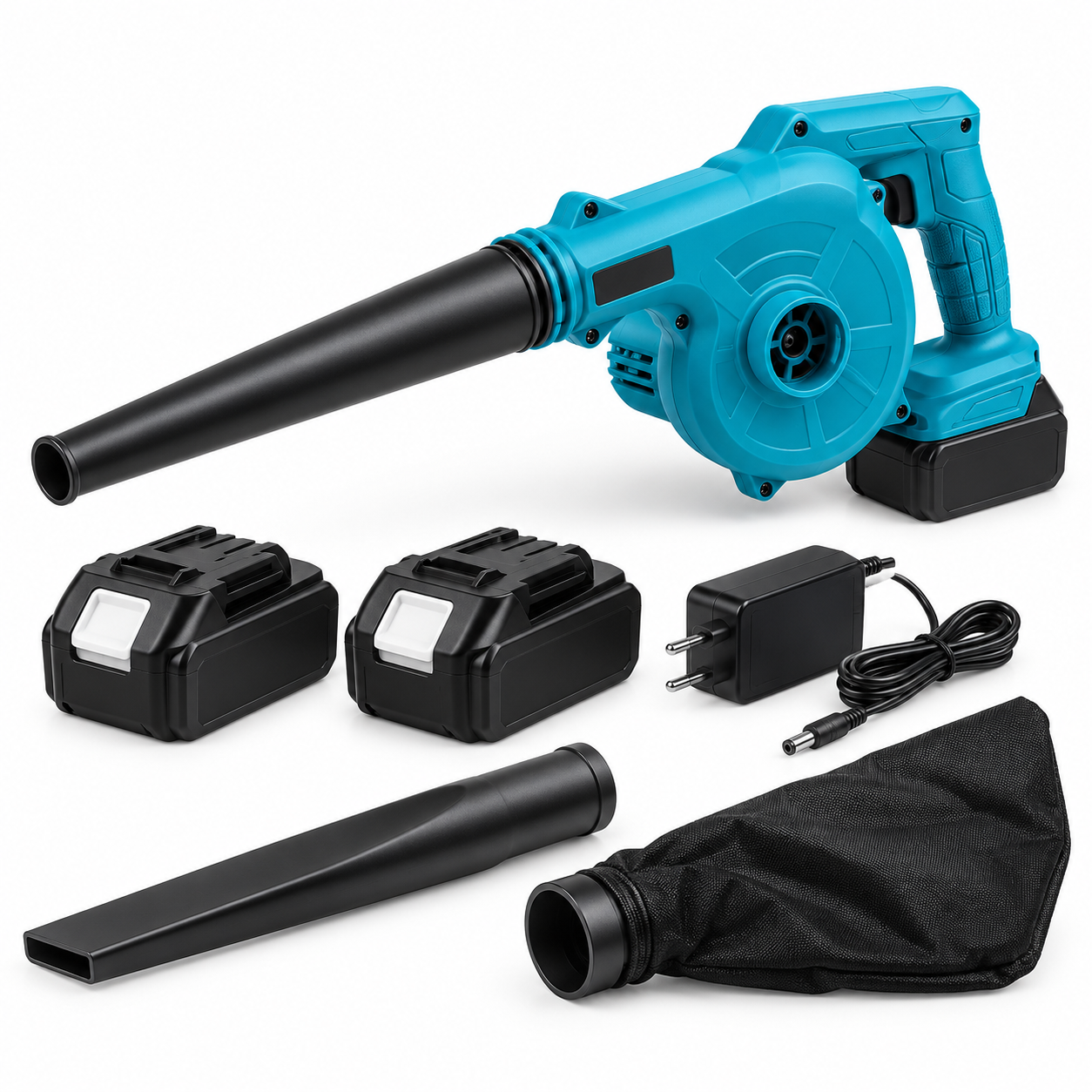 Meister Tools 48 V 750 W akutoitel lehepuhur ja -imeja 2 akuga MS-768