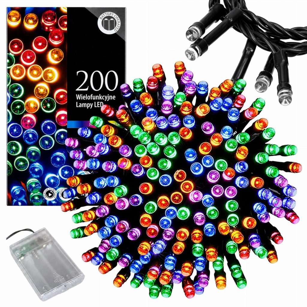 200 LED Multicolor RGB Christmas String Lights 20m