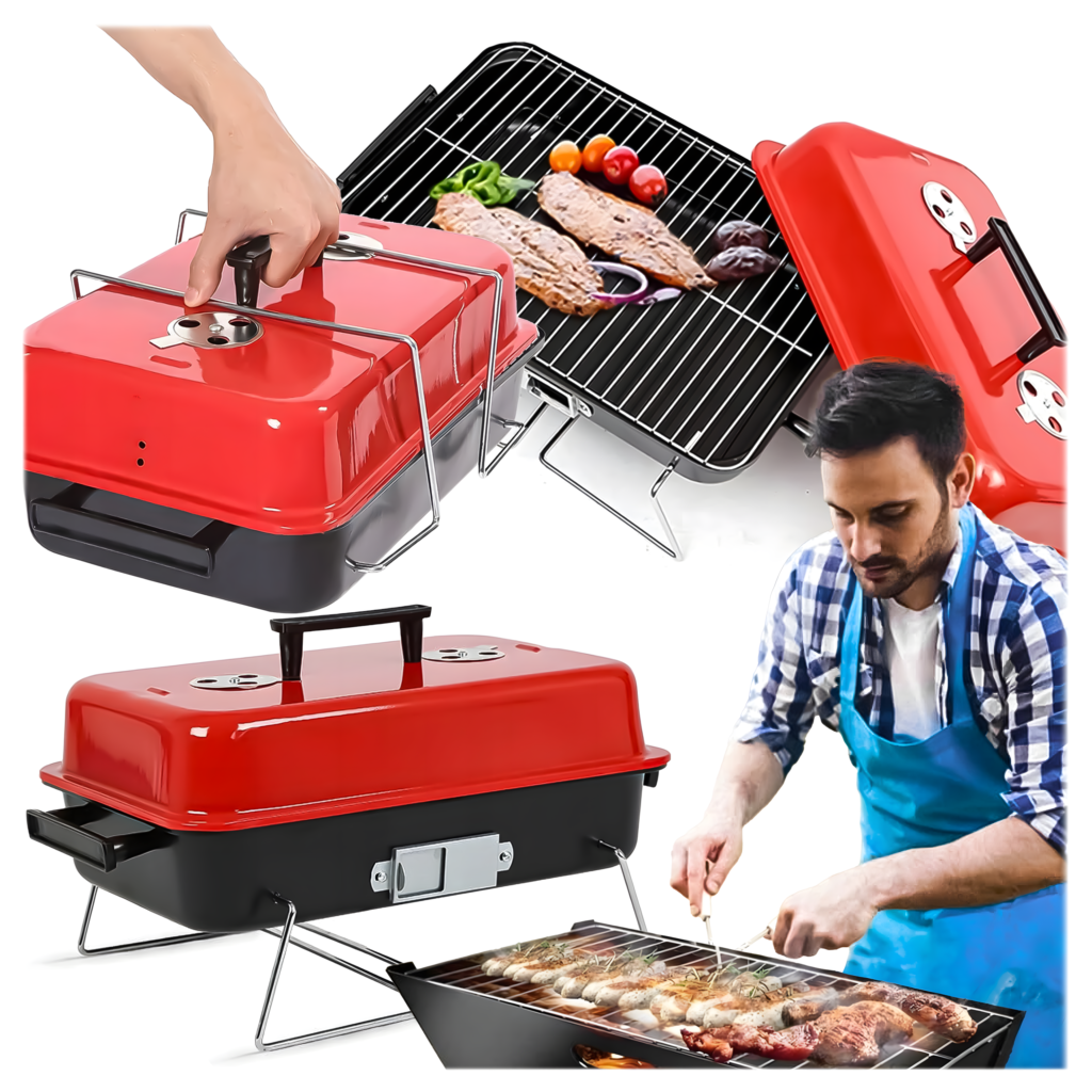 Kaasaskantav kokkupandav söegrill kaanega RC-K-935