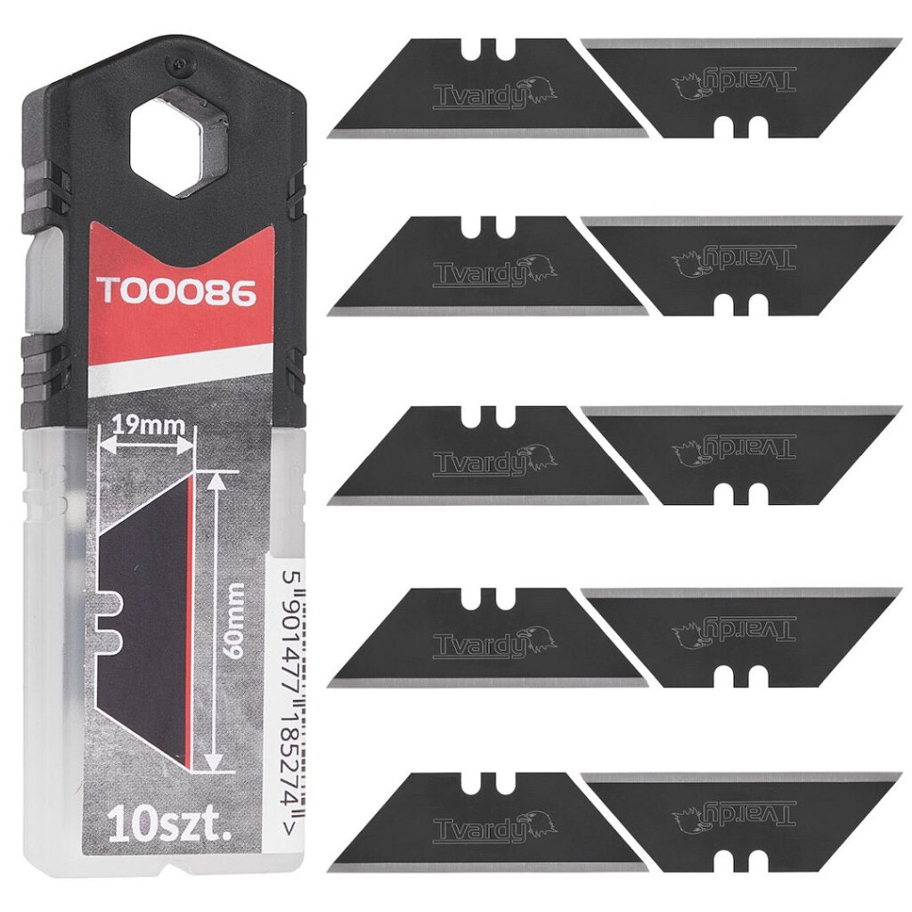Trapetsikujulised noaterad 60 × 19 × 0,6 mm SK2H, 10 tk T00086