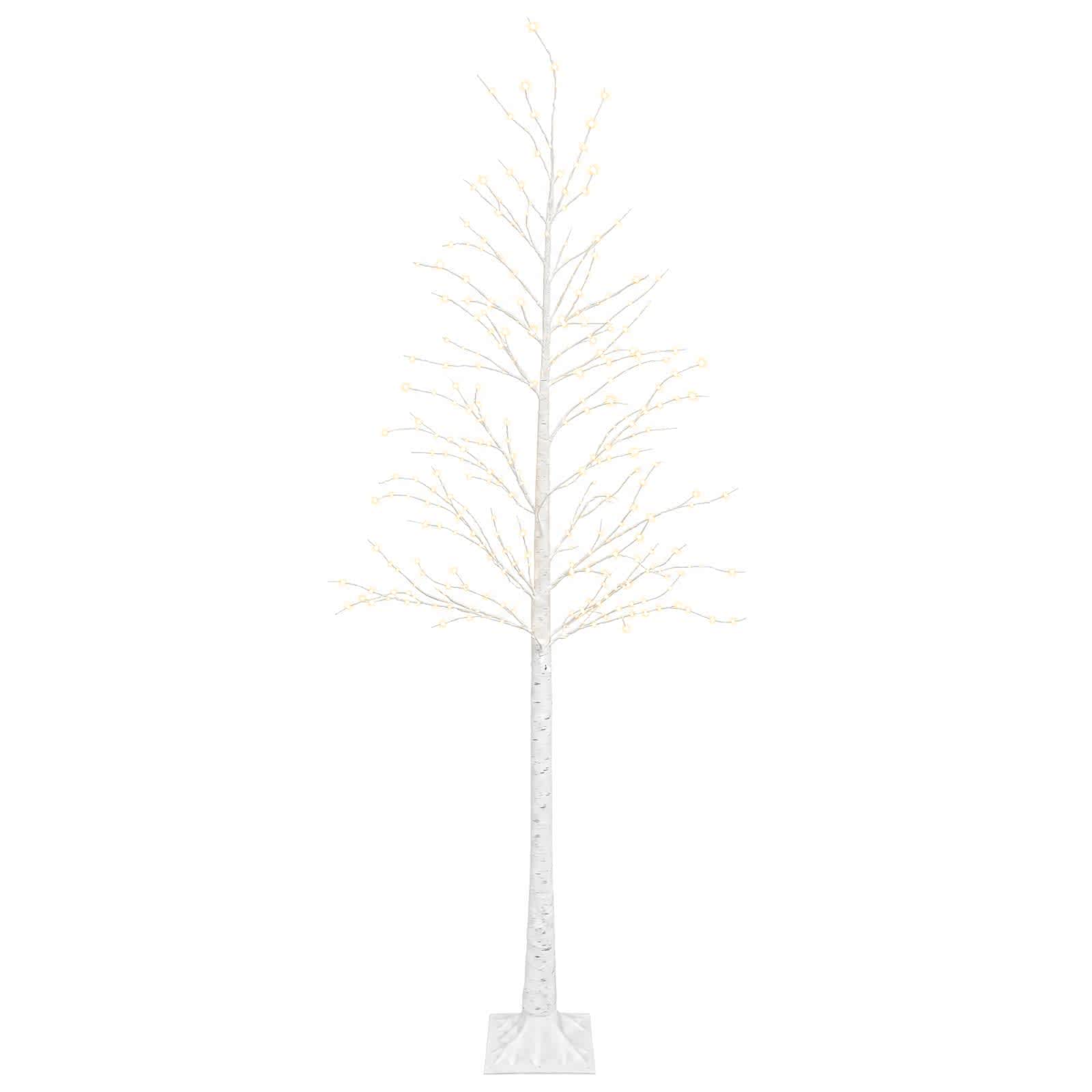 Kase-jõulupuu Valge 25 x 25 x 240 cm Plastmass 493 LED-i