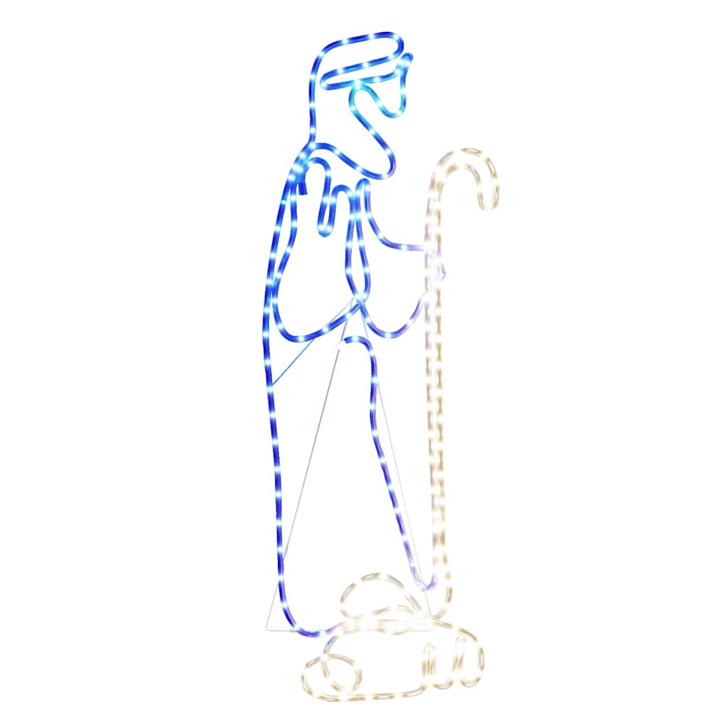 Jõulukarjase ja -lamba figuur 168 LED 102,5x35 cm