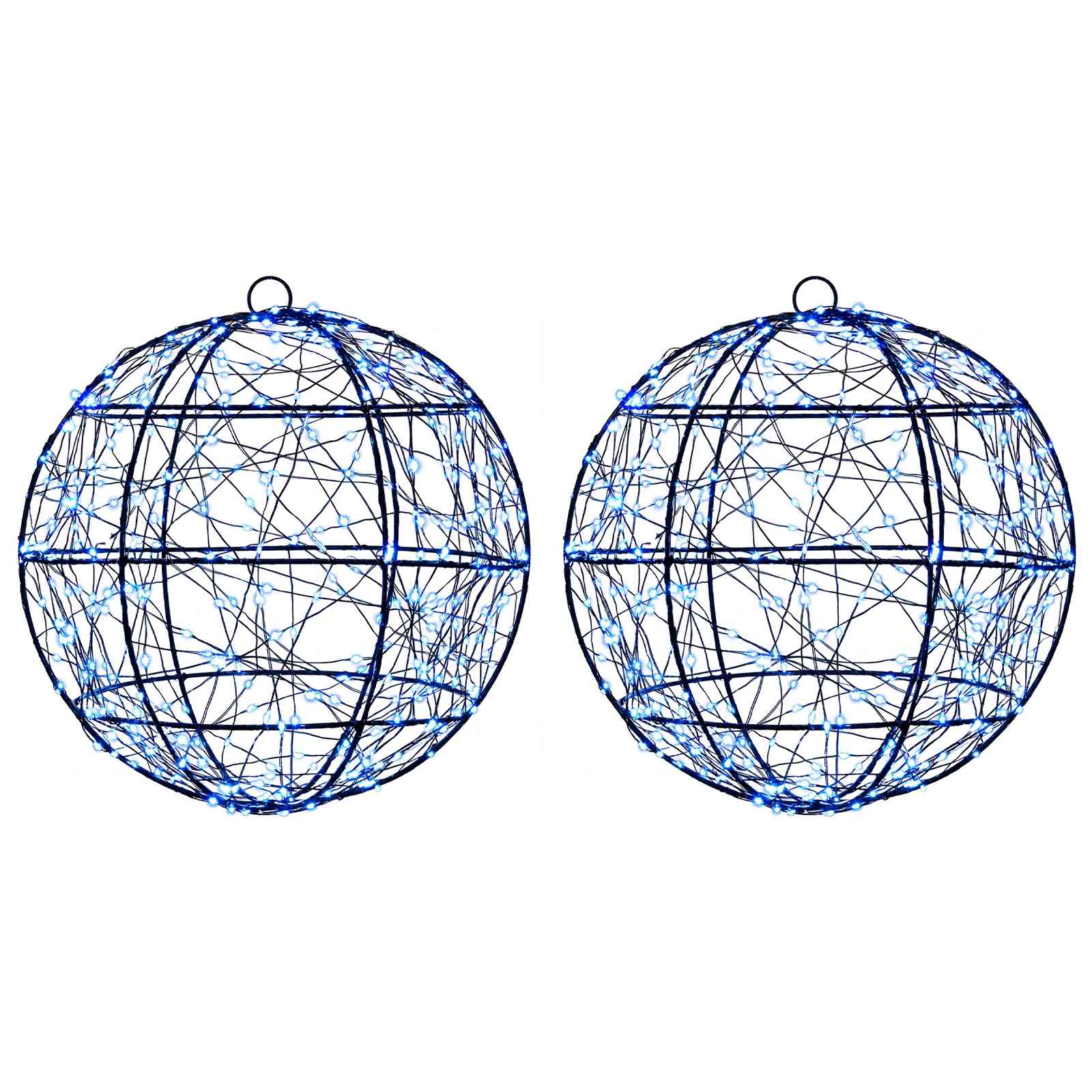 Jõulufiniaalne valgus 2 tk 600 LED-i Sinine Läbimõõt 30 x 32 cm