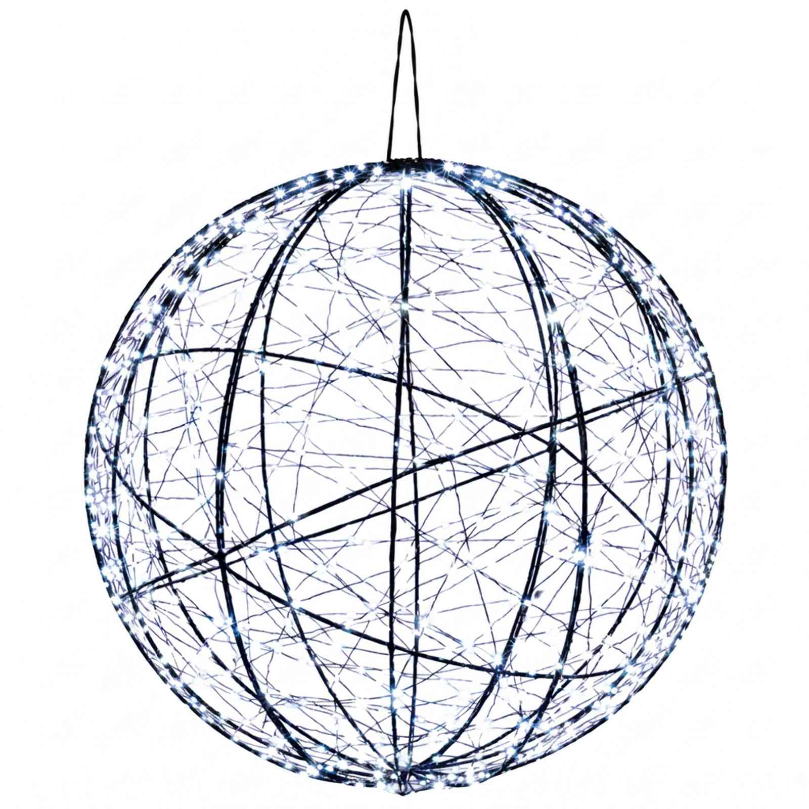Jõulufiniaalne valgus 500 LED-i Külm valge Läbimõõt 40 x 42 cm