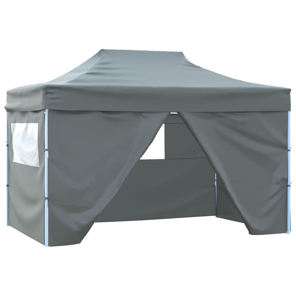 Kokkupandav peotelk (pop-up) 4 külgseinaga, 2,8 × 4,1 m, antratsiithall