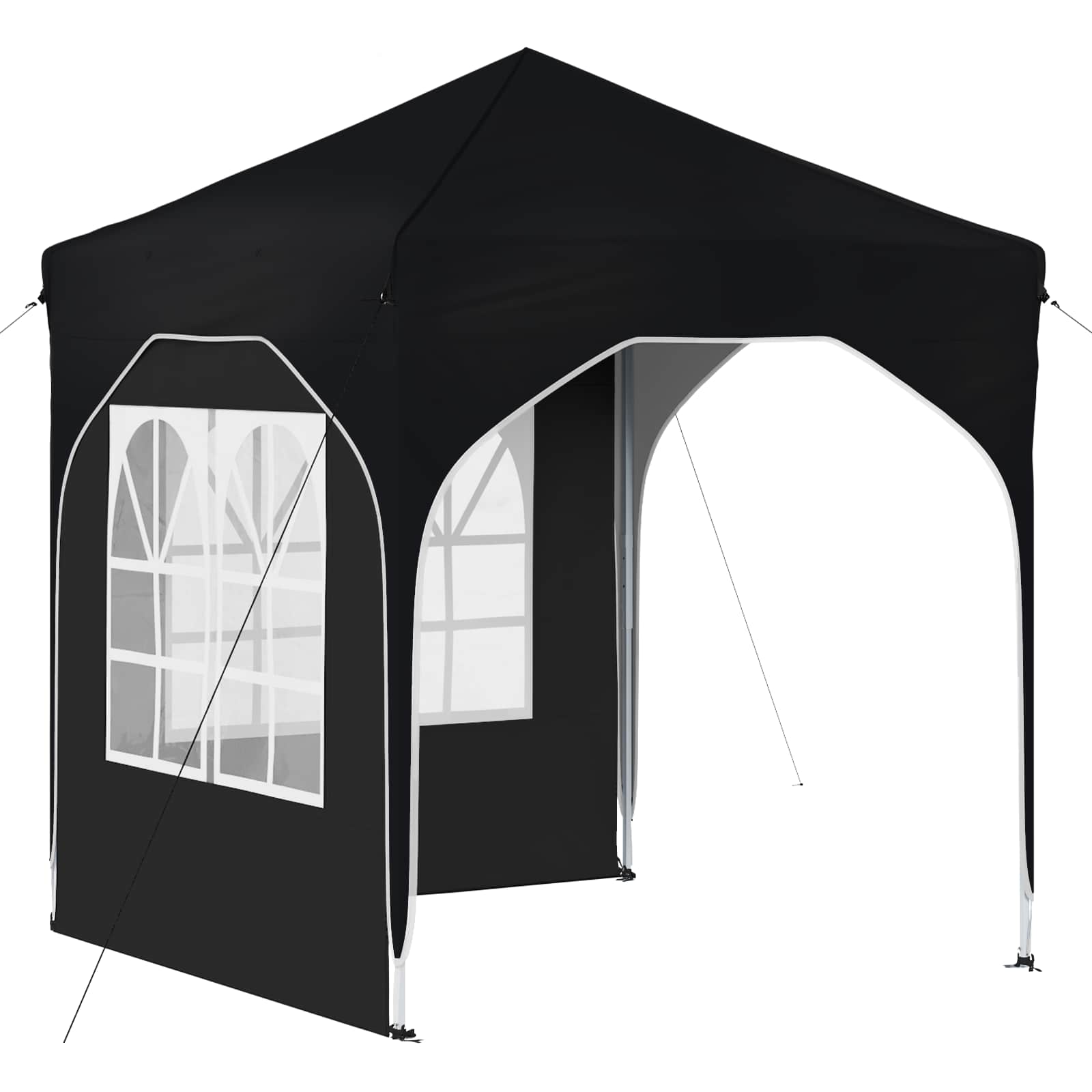 Kokkupandav peotelk (pop-up) 2 külgseinaga, 1,92 × 1,92 m, antratsiithall
