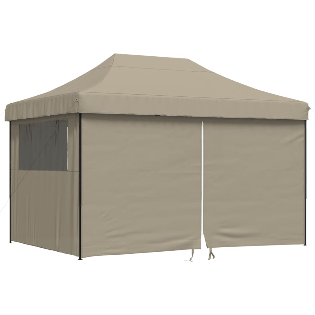 Kokkupandav peotelk (pop-up) 4 külgseinaga, 4,1 × 2,79 m, pruunikashall