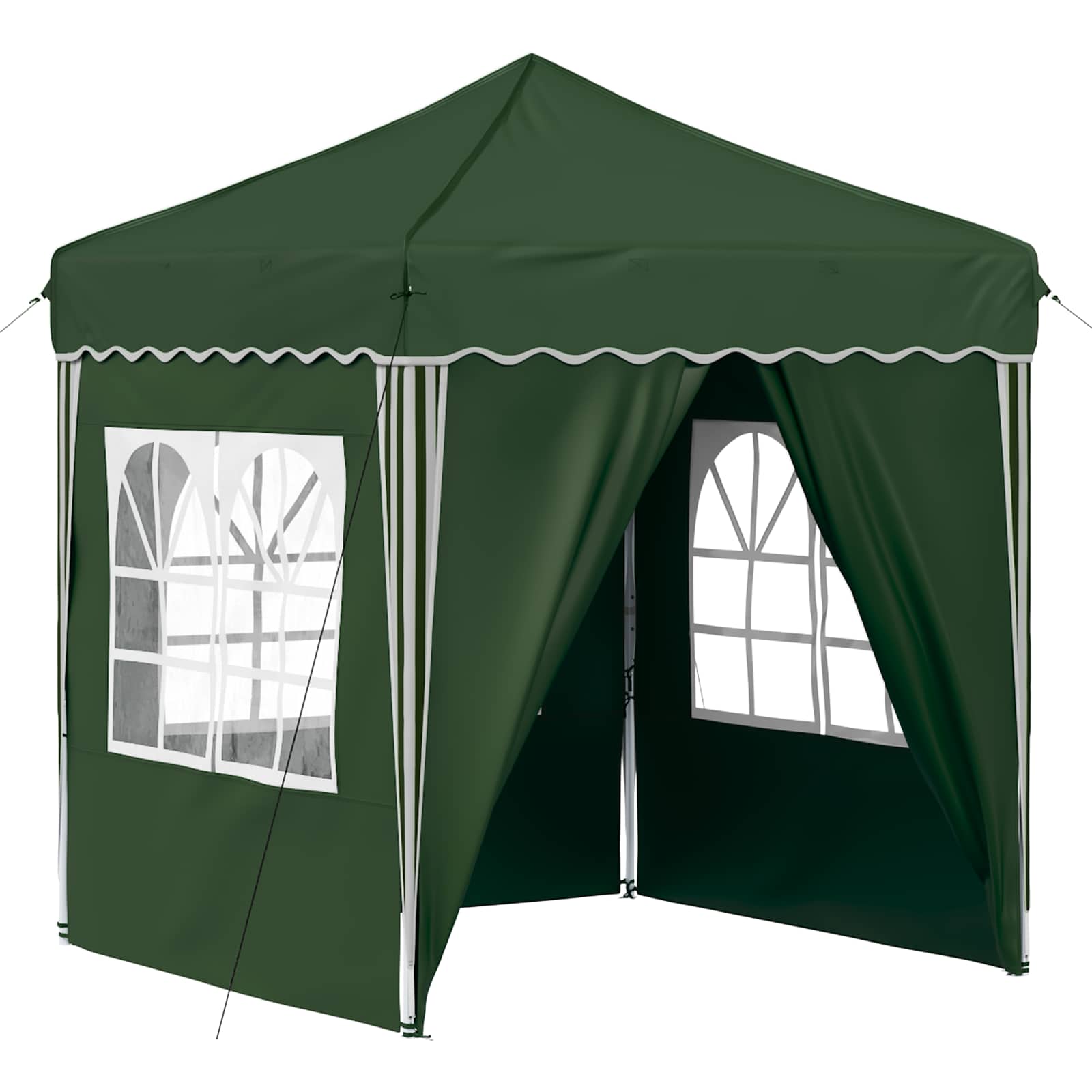 Kokkupandav peotelk (pop-up), 1,95 × 1,94 m, roheline