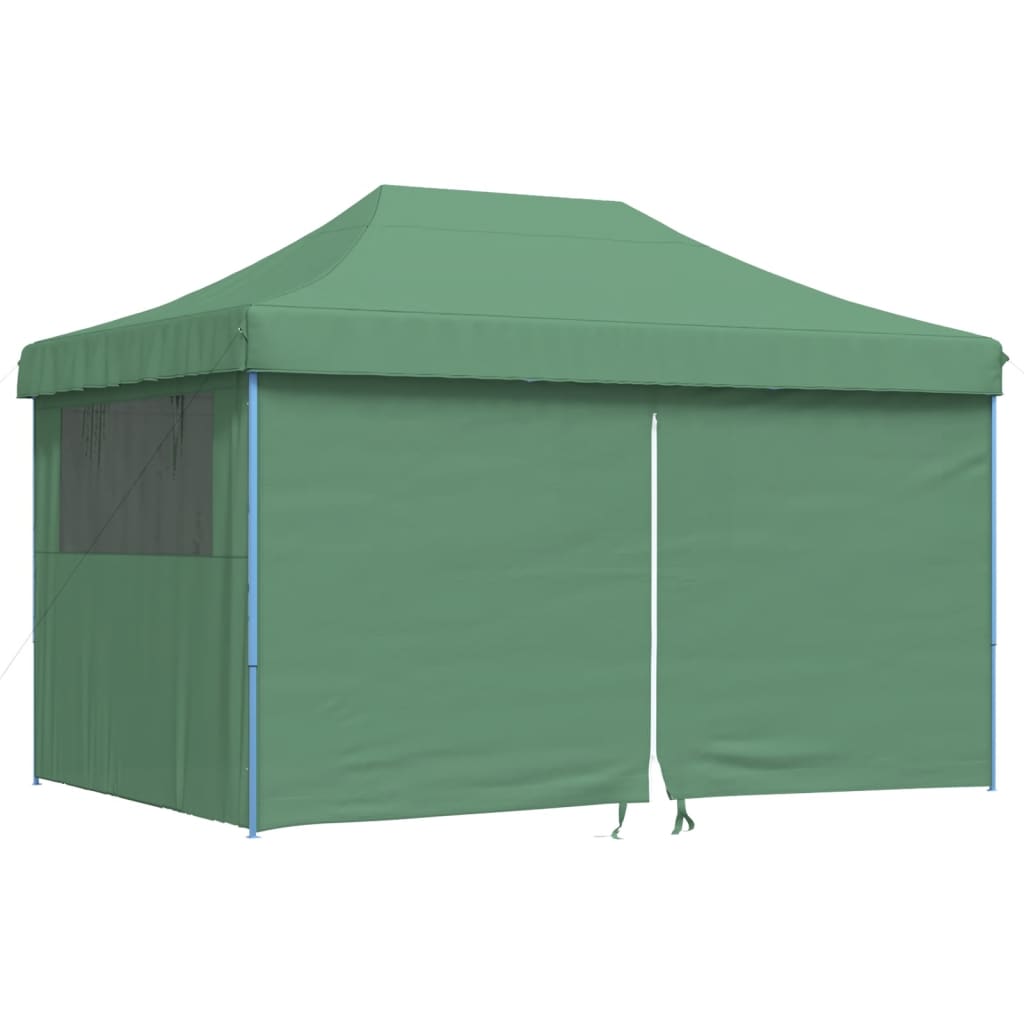 Kokkupandav peotelk (pop-up) 4 külgseinaga, 4,4 × 2,92 m, roheline