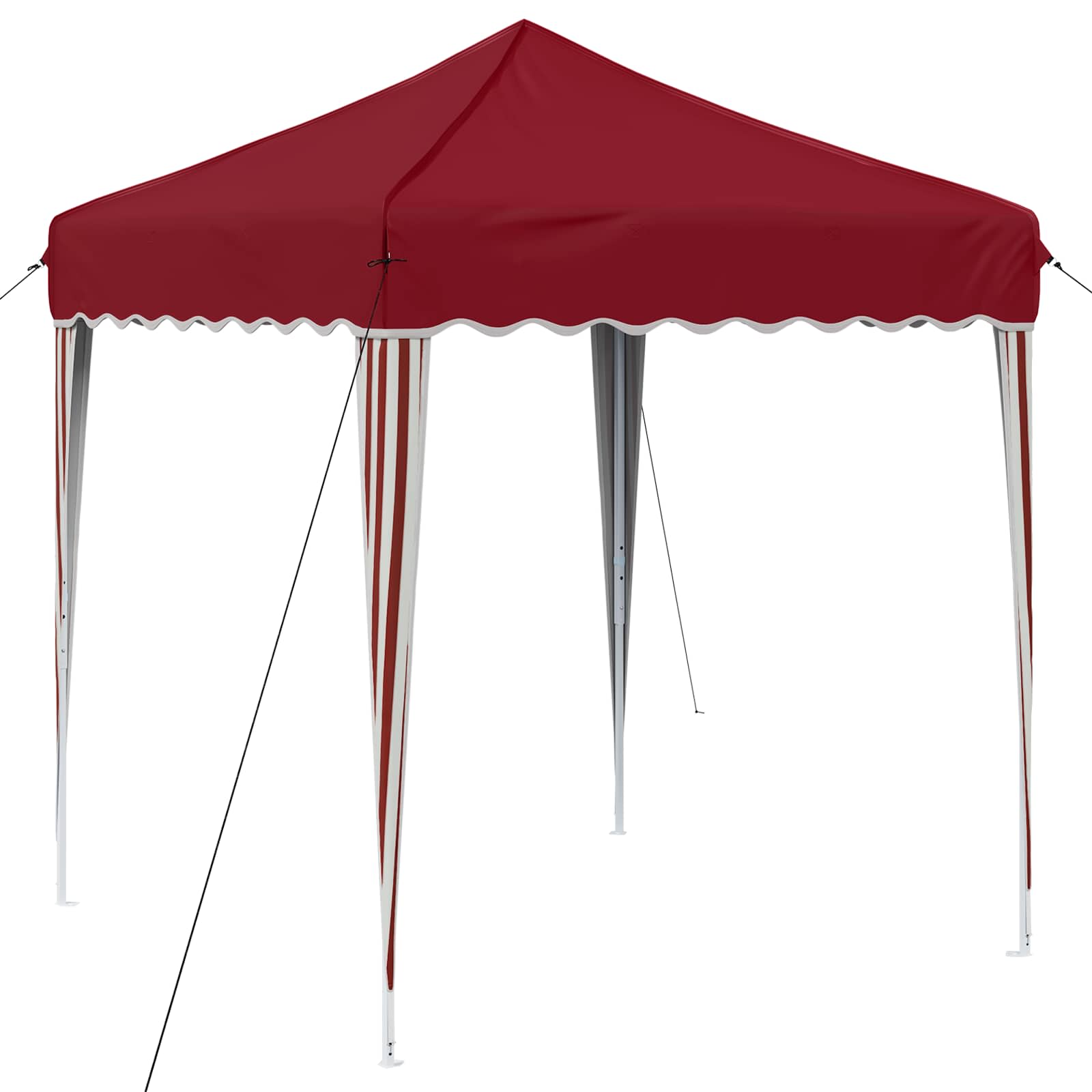 Kokkupandav peotelk (pop-up), 1,95 × 1,94 m, veinipunane