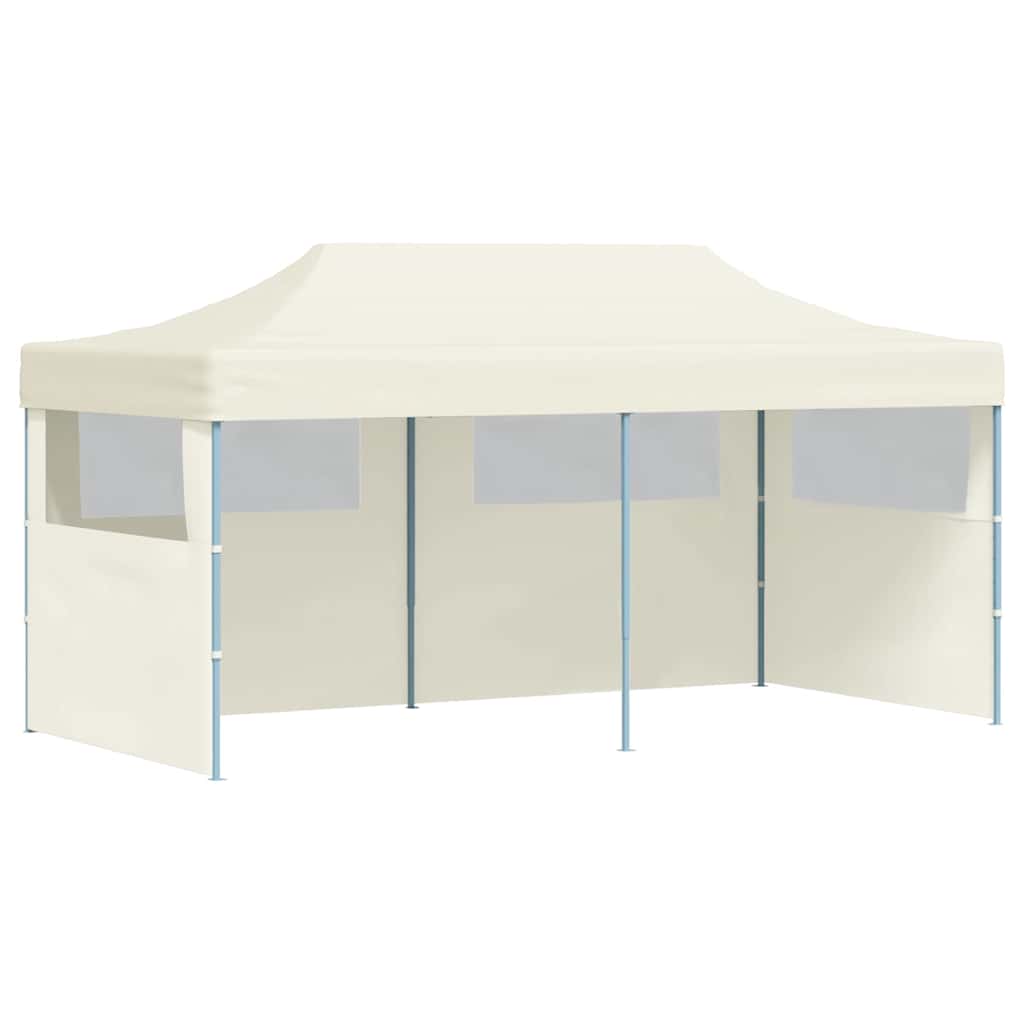 Kokkupandav peotelk (pop-up) 1 külgseinaga, 5,8 × 2,91 m, kreemjas