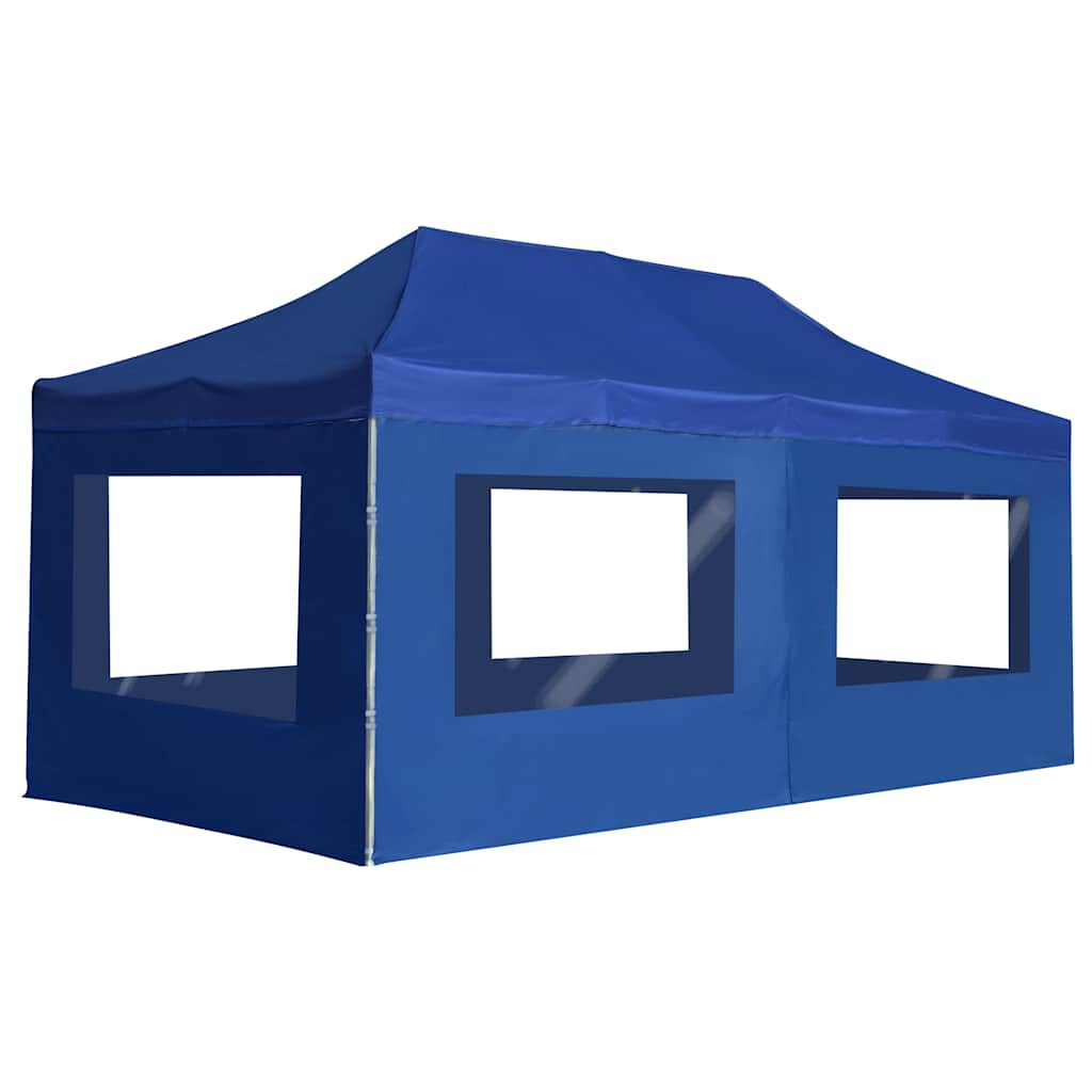 Kokkupandav peotelk (pop-up) seintega, 6 × 3 m, sinine