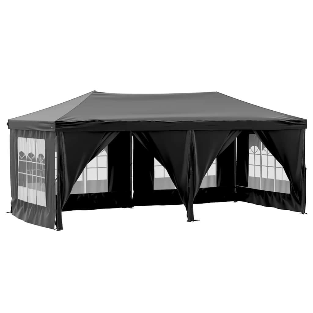 Kokkupandav peotelk (pop-up) seintega, 3 × 6 m, must