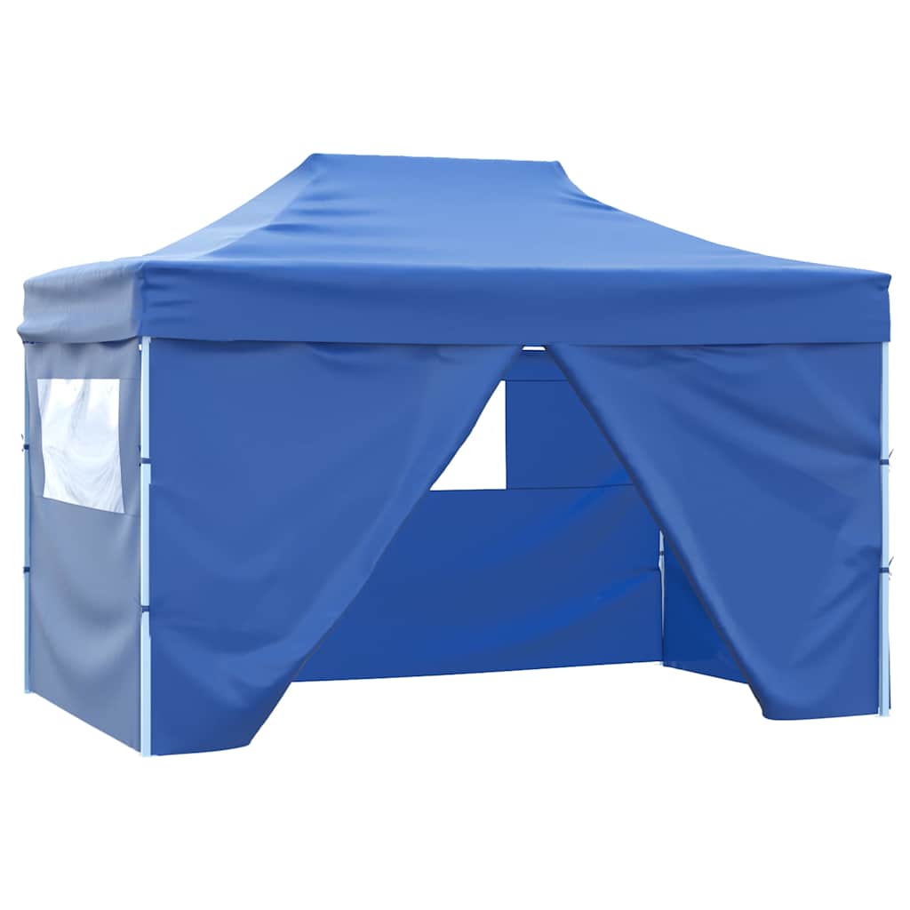 Kokkupandav peotelk (pop-up) 4 külgseinaga, 2,8 × 4,1 m, sinine