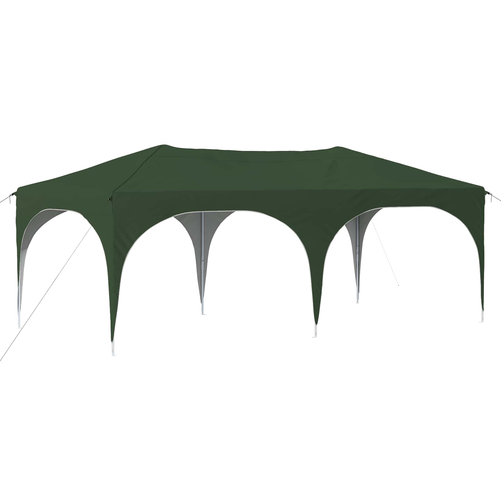 Kokkupandav peotelk (pop-up), 5,74 × 2,89 m, roheline